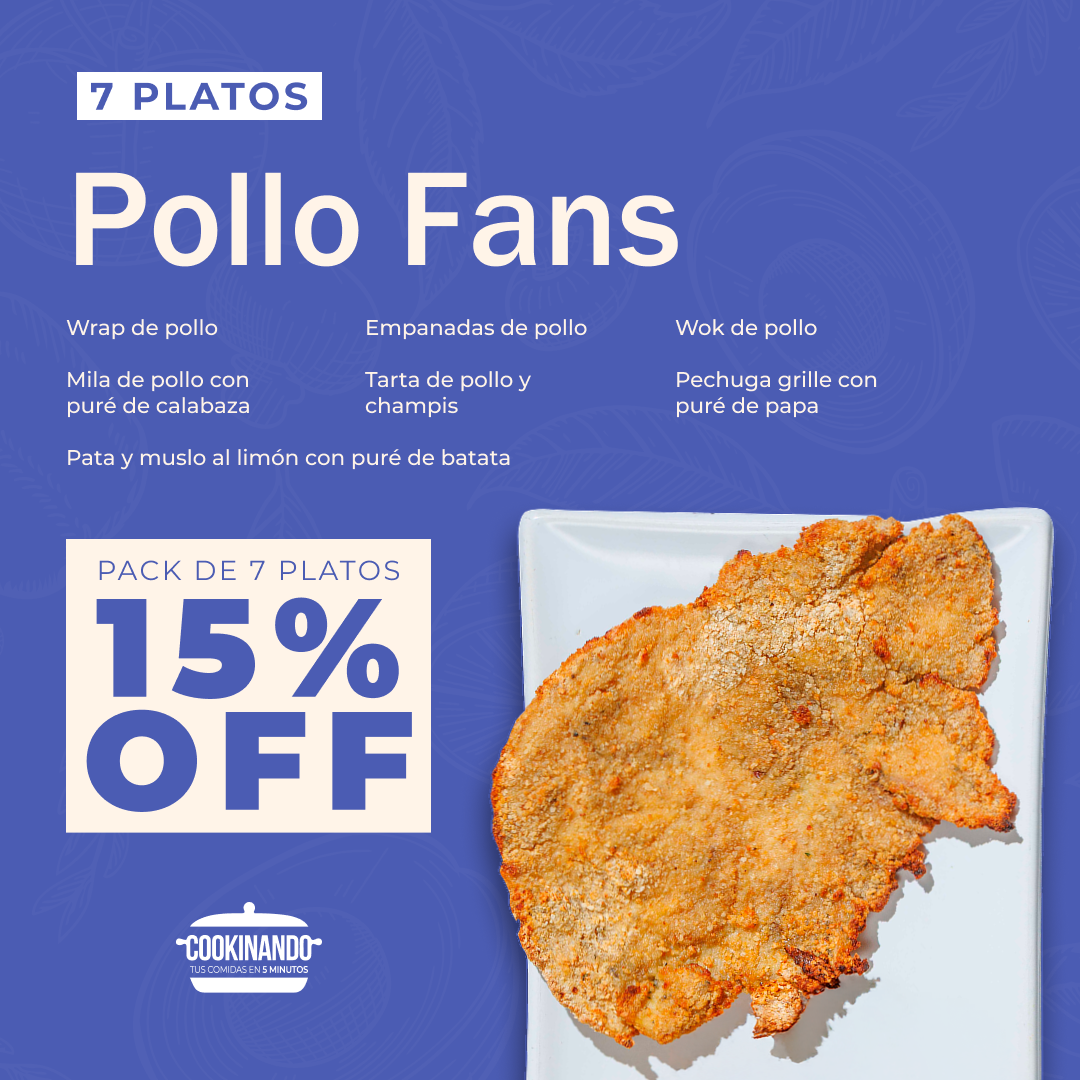 Cooki Pollo Fans - 7 platos